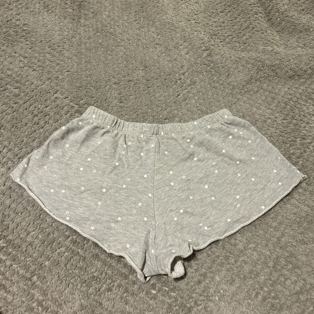 LAST CHANCE Grey mini Sweatshorts with stars